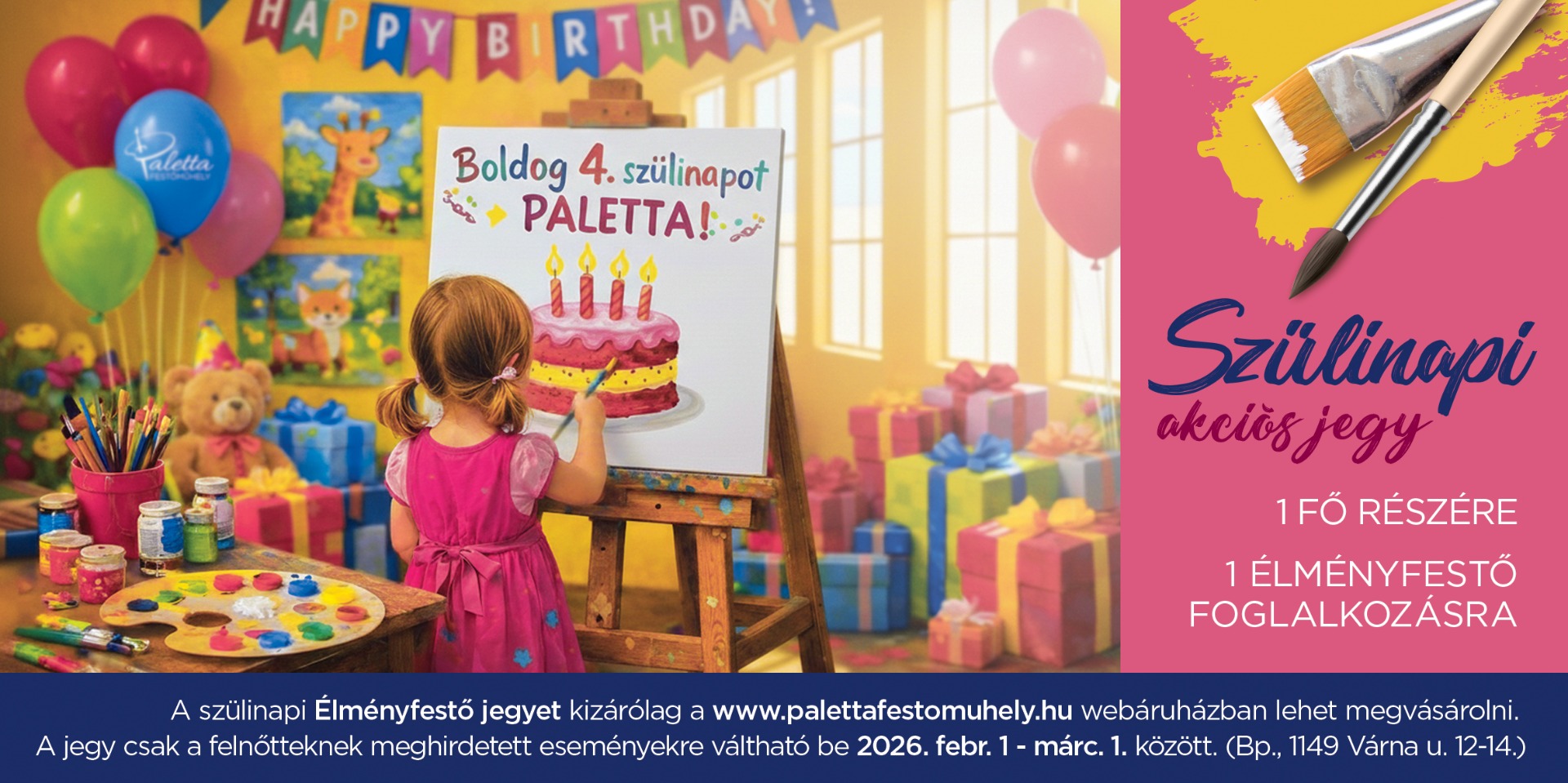 SZÜLINAPI AKCIÓS ÉLMÉNYFESTŐ JEGY